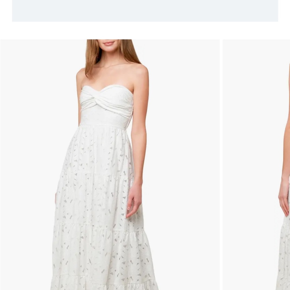 Flying Tomato WISHING WELL WHITE WOVEN LACE MAXI DRESS